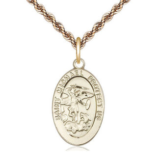 14kt Gold Filled Saint Michael the Archangel Medal Catholic Jewelry