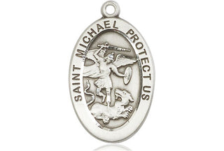 Sterling Silver Saint Michael the Archangel Medal Catholic Jewelry