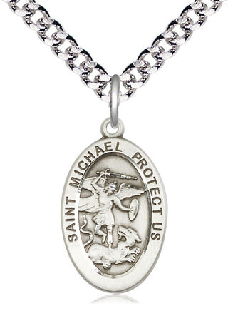 Sterling Silver Saint Michael the Archangel Medal Catholic Jewelry