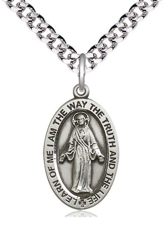Pewter Scapular Medal Catholic Jewelry