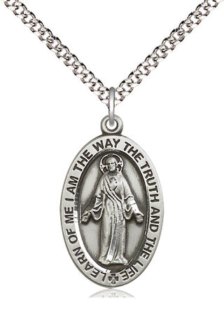 Pewter Scapular Medal Catholic Jewelry