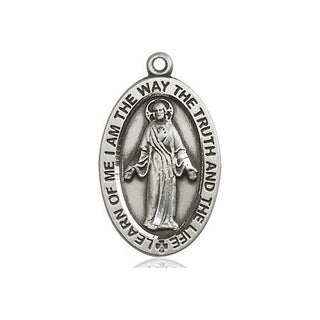 Sterling Silver Scapular Medal Catholic Jewelry