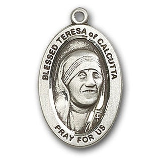 Sterling Silver Blessed Teresa of Calcutta Pendant