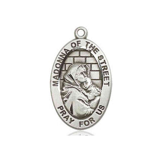 Sterling Silver Madonna of the Street Medal
