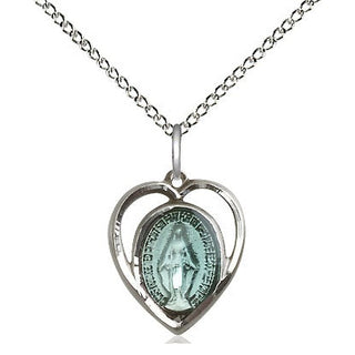 Sterling Silver Miraculous Medal Religious and Catholic Jewelry