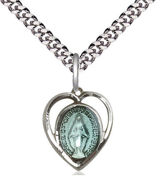 Sterling Silver Miraculous Medal Religious and Catholic Jewelry