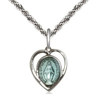 Sterling Silver Miraculous Medal Religious and Catholic Jewelry