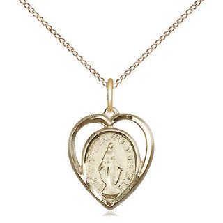 14kt Gold Filled Miraculous Medal Religious and Catholic Jewelry