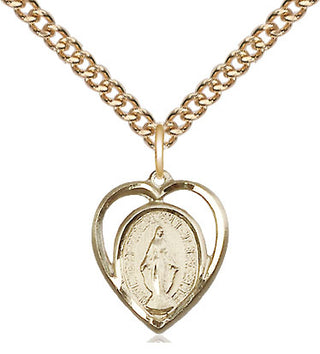 14kt Gold Filled Miraculous Medal Religious and Catholic Jewelry