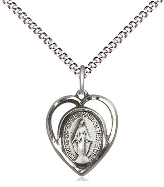 Sterling Silver Miraculous Medal Religious and Catholic Jewelry