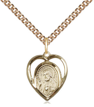 14kt Gold Scapular Medal