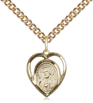 14kt Gold Scapular Medal