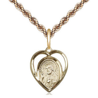 14kt Gold Scapular Medal