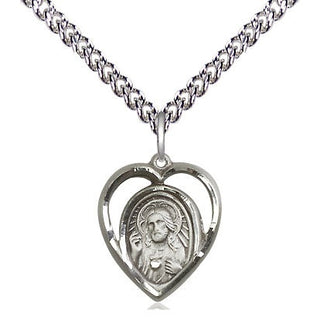 Sterling Silver Scapular Medal Religious and Catholic Jewelry