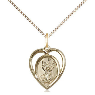 14kt Gold Filled Saint Christopher Medal Religious and Catholic Jewelry