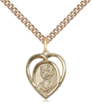 14kt Gold Filled Saint Christopher Medal Religious and Catholic Jewelry