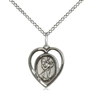 Sterling Silver Saint Christopher Medal Religious and Catholic Jewelry