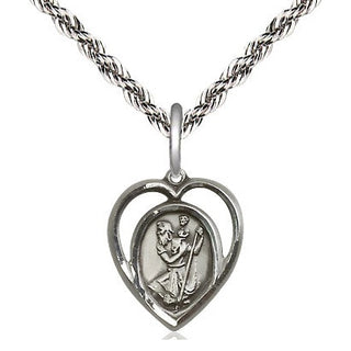 Sterling Silver Saint Christopher Medal Religious and Catholic Jewelry