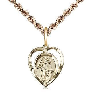 14kt Gold Filled Guardian Angel Medal Religious and Catholic Jewelry