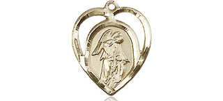 14kt Gold Guardian Angel Medal