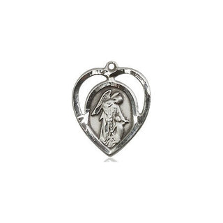 Sterling Silver Guardian Angel Medal