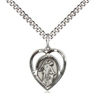 Sterling Silver Guardian Angel Medal Religious and Catholic Jewelry