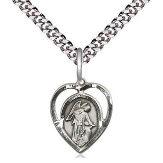 Sterling Silver Guardian Angel Medal Religious and Catholic Jewelry