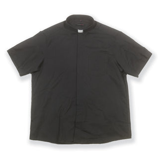 Short Sleeve Single Pocket Clergy Shirt Size 19