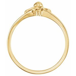 14K Gold Cherub Chastity Ring