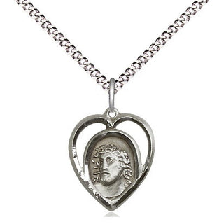 Sterling Silver Ecce Homo Medal Religious and Catholic Jewelry