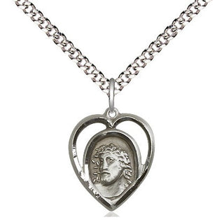 Sterling Silver Ecce Homo Medal Religious and Catholic Jewelry