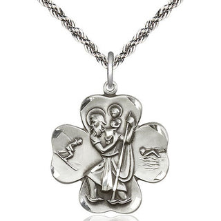Sterling Silver Saint Christopher Medal Catholic Jewelry