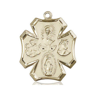 14kt Gold Filled 5-Way Medal