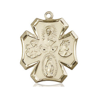14kt Gold 5-Way Medal