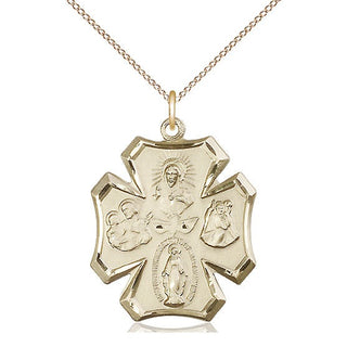 14kt Gold 5-Way Medal
