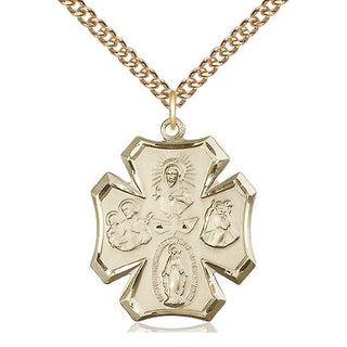 14kt Gold 5-Way Medal