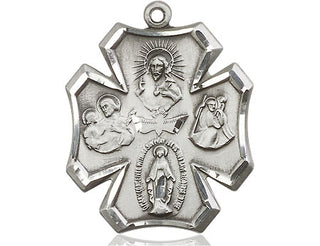 Sterling Silver 5-Way Medal