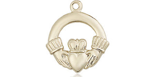 14kt Gold Filled Claddagh Medal