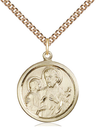 14kt Gold Saint Joseph Medal