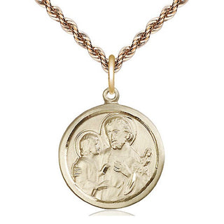 14kt Gold Saint Joseph Medal