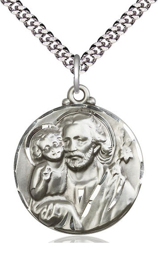 Pewter Saint Joseph Medal Catholic Jewelry