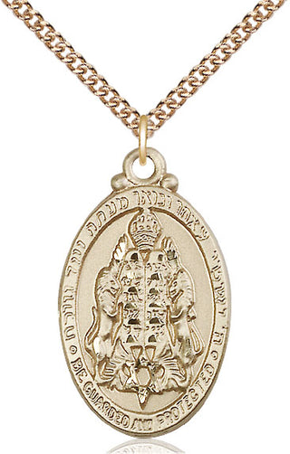 14kt Gold Jewish Protection Medal