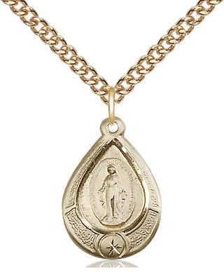 14kt Gold Filled Miraculous Medal Religious Jewelry