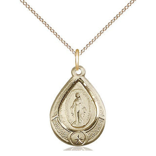 14kt Gold Miraculous Medal