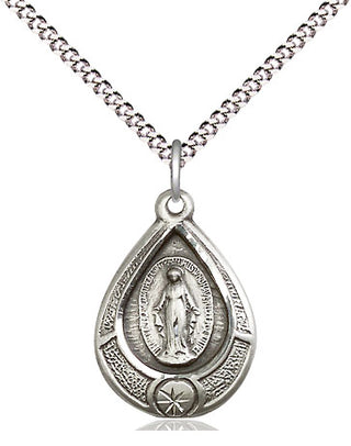 Sterling Silver Miraculous Medal Religious Jewelry
