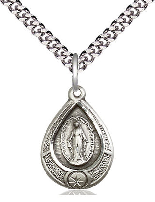 Sterling Silver Miraculous Medal Religious Jewelry