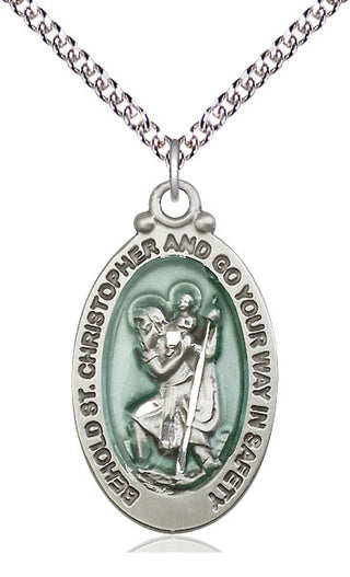 Sterling Silver Saint Christopher Medal Catholic Jewelry