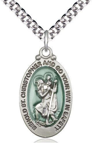 Sterling Silver Saint Christopher Medal Catholic Jewelry