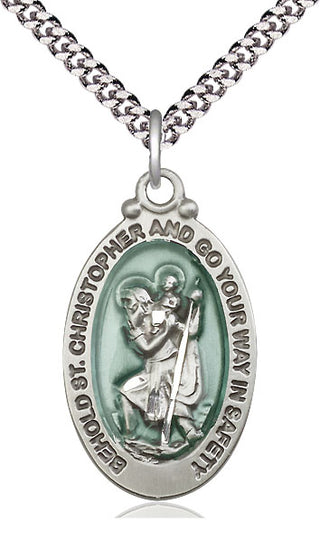 Sterling Silver Saint Christopher Medal Catholic Jewelry