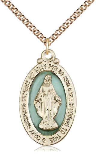14kt Gold Filled Miraculous Medal Catholic Jewelry